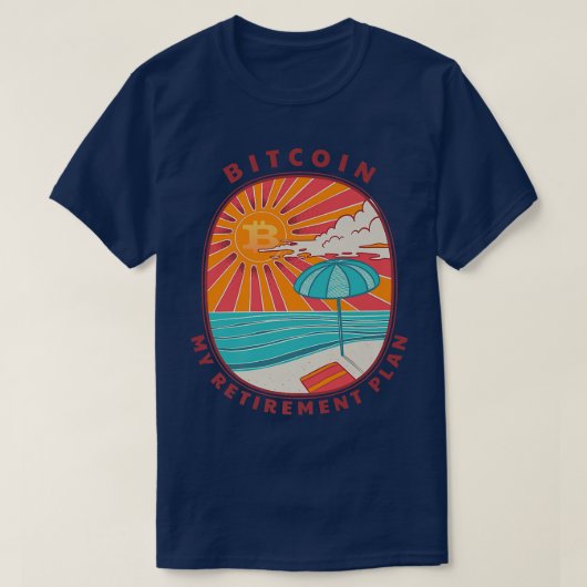 Bitmunt Mijn Pensioenplan - Crypto Lover Beach Pr T-shirt (Design voorkant)