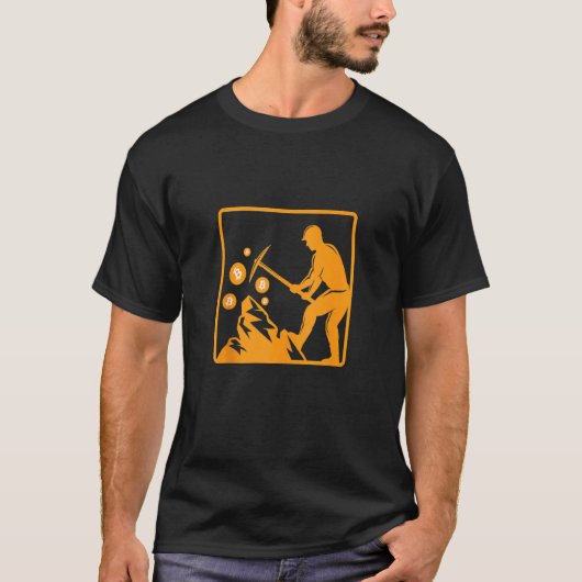 Bitmunt Miner Btc Mijnbouw Cryptocurrency Digital T-shirt (Voorkant)