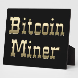 Bitmunt Miner (op zwart) Fotoplaat