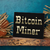 Bitmunt Miner (op zwart) Fotoplaat (Zijkant)