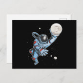 Bitmunt naar de maan Astronaut Briefkaart (Voorkant / Achterkant)
