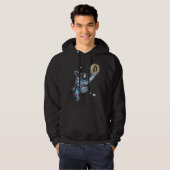 Bitmunt naar de maan Astronaut Hoodie (Voorkant volledig)