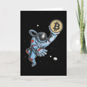 Bitmunt naar de maan Astronaut Kaart (Voorkant)