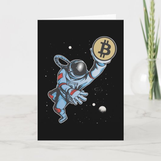 Bitmunt naar de maan Astronaut Kaart (Voorkant)