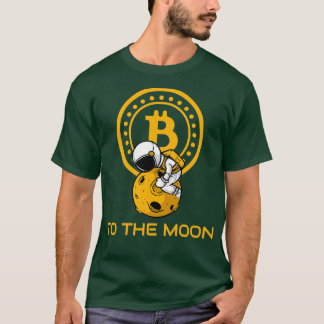 Bitmunt naar de maan van de maan van de ruimtevaar t-shirt