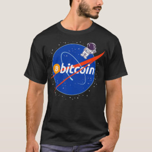 Bitmunt naar de motorastronaut crypto-munt t-shirt