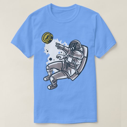 Bitmunt naar het Man van de Astronaut de Moon T-shirt (Design voorkant)