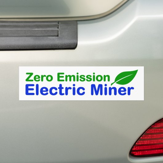 Bitmunt Nero Emission Electric Miner Bumpersticker (Op auto)