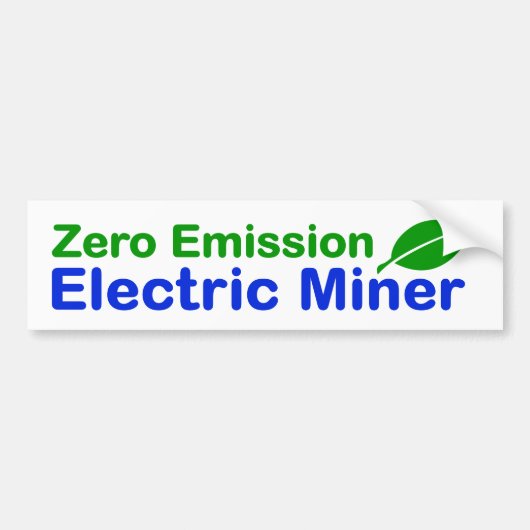 Bitmunt Nero Emission Electric Miner Bumpersticker (Voorkant)