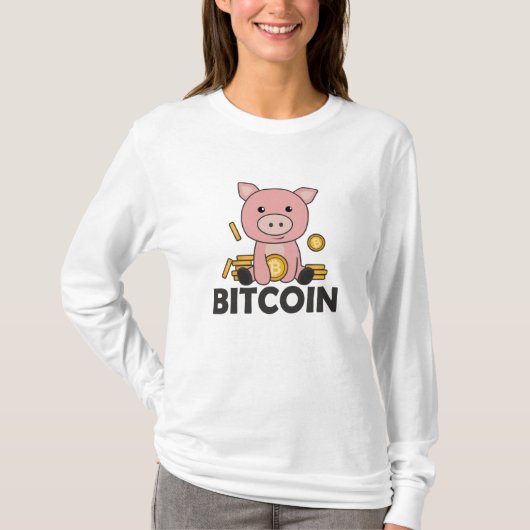 Bitmunt Piggy Bank Hodl Coins Hold Digital T-shirt (Voorkant)