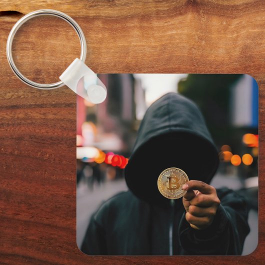 Bitmunt QR Code Gepersonaliseerd Sleutelhanger (Voorkant)