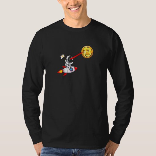 Bitmunt Rocket Spaceship Astronaut Moon Cryptocure T-shirt (Voorkant)