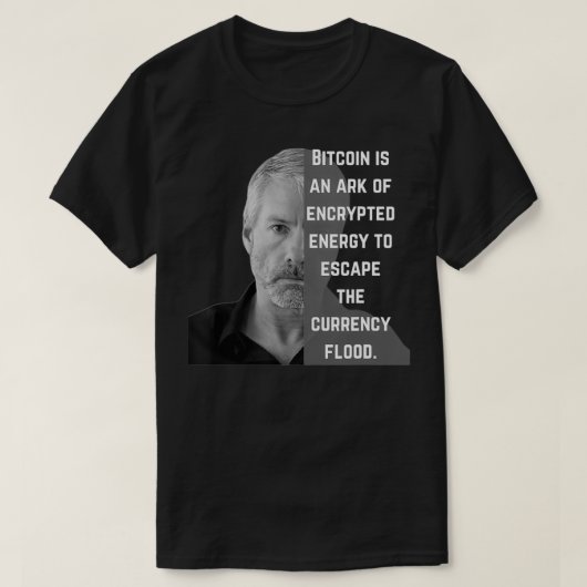 Bitmunt T, Crypto Gifts, Michael Saylor Bitcoin T-shirt (Design voorkant)