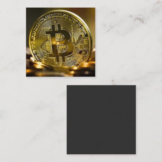 bitmunt vierkante visitekaartje (Voorkant / Achterkant)