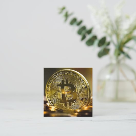 bitmunt vierkante visitekaartje (Staand voorkant)