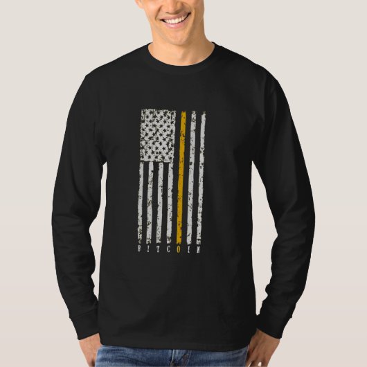 Bitmunt voor de Amerikaanse vlag van het Moon Patr T-shirt (Voorkant)