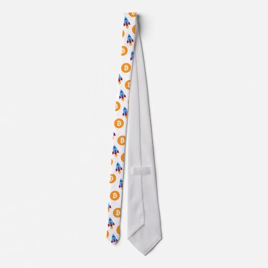 Bitmunt voor raketcryptografie van de maan stropdas (Achterkant)