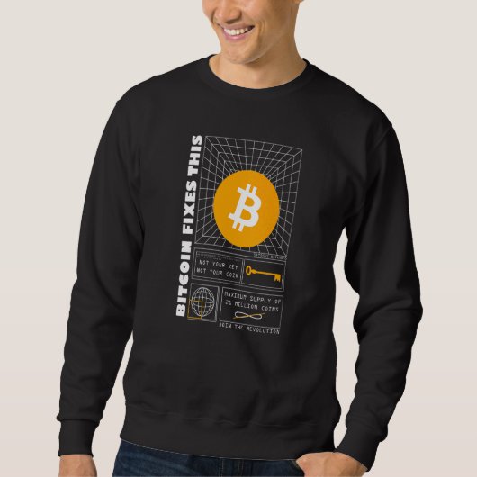Bitmunt vult deze hyperbitcoinisatie Futuristisch Trui (Voorkant)
