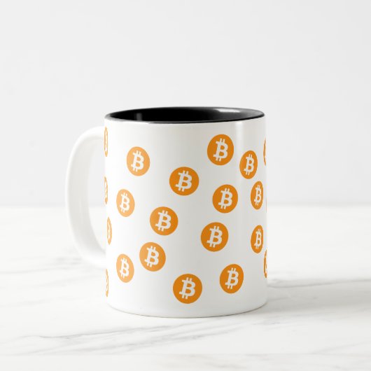Bitmunt Wave BTC Crypto Token Coffee Mok (Voorkant links)