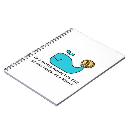 Bitmunt Whale T-Shirt Notitieboek (Linkerzijde)