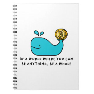 Bitmunt Whale T-Shirt Notitieboek