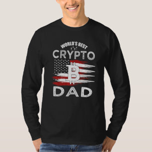 Bitmunten Gold voor Bitcoiner Crypto Dad Miner T-shirt