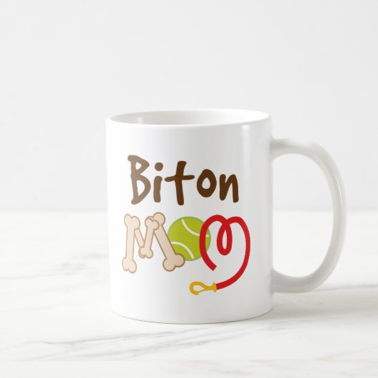 Biton Hondenras mam Gift Koffiemok (Rechts)