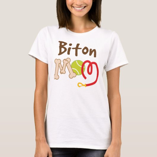 Biton Hondenras mam Gift T-shirt (Voorkant)