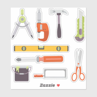 Bitraf - klistremerkeark verktøy sticker