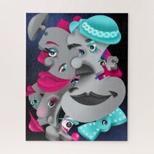Bits and Pieces – Surrealistische Puzzel Gezichten