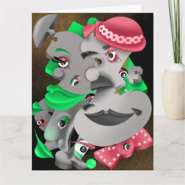 Bits and Pieces – Surrealistische Puzzel Gezichten Kaart