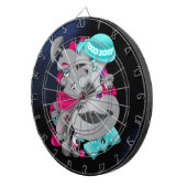 Bits and Pieces – Surrealistische puzzelgezichten  Dartbord (Voorkant Rechts)