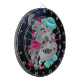 Bits and Pieces – Surrealistische puzzelgezichten  Dartbord (Voorkant Links)