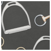 Bits and Stirrups Equestrian (op grote schaal) Stof (Close Up)
