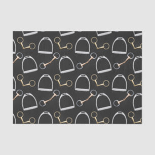 Bits and Stirrups Equestrian Tissuepapier