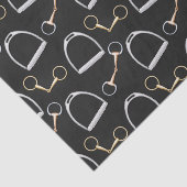 Bits and Stirrups Equestrian Tissuepapier (Detail)