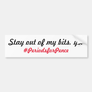 "Bits"-Bumpersticker Bumpersticker