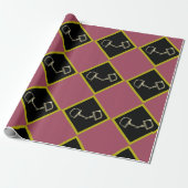 bits in diamanten  cadeaupapier (Uitgerold)