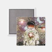 Bits of SpaCe - Astronaut V MagNEAT-O Magneet (Voorkant / Achterkant)