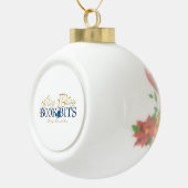 Bitsy boekenbeetjes verfraaien design #2 keramische bal ornament (Rechts)
