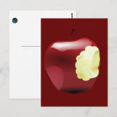 Bitten Apple Briefkaart (Voorkant / Achterkant)