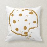 Bitten Chocolate Chip Cookie Pillow Kussen<br><div class="desc">Bitten Chocolate Chip Cookie Pillow Deze bitten chocolade chip cookie illustratie is aanpasbaar. Het is perfect voor alle koekjesliefhebbers. Ga naar mijn winkel om dit ontwerp te zien in verschillende producten.</div>