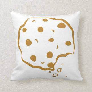 Bitten Chocolate Chip Cookie Pillow Kussen