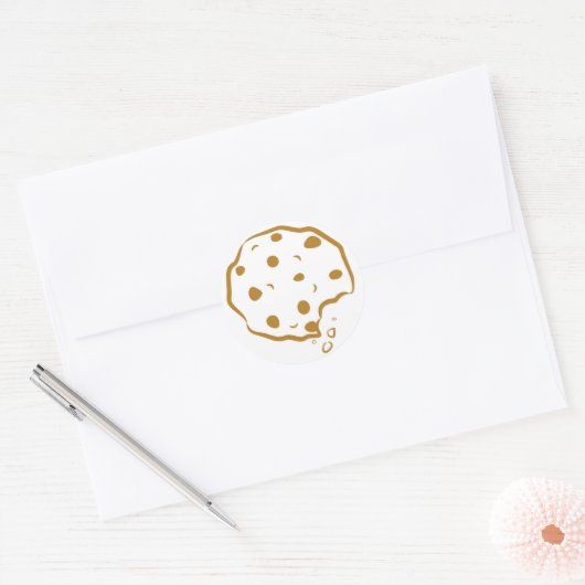 Bitten Chocolate Chip Cookie Sticker (Envelop)
