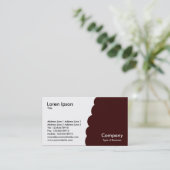 Bitten - Donkerbruin Visitekaartje (Staand voorkant)