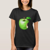 Bitten Green Apple T-shirt (Voorkant)