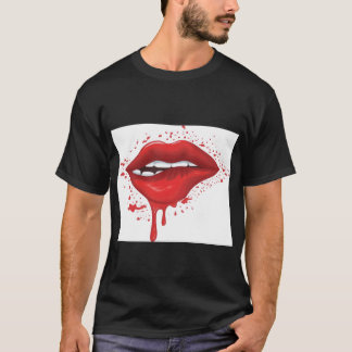 Bitten Lips T-shirt – Moedig, Stijlvol & Oprechthe