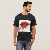 Bitten Lips T-shirt – Moedig, Stijlvol & Oprechthe (Voorkant volledig)