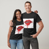 Bitten Lips T-shirt – Moedig, Stijlvol & Oprechthe (Unisex)