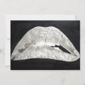 Bitten Lips-uitnodiging Kaart (Voorkant)